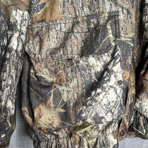 FieldTech Mossy Oak Hooded Zip Front & Snap CAMOUFLAGE Jacket XXL - Picture 4 of 13